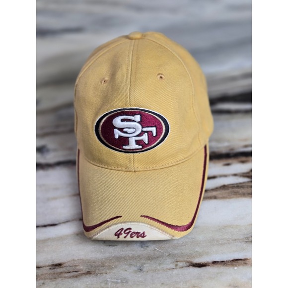 NFL Other - NFL San Francisco 49ers Hat Mustard Yellow Burgundy‎ Adjustable Strapback Cap
